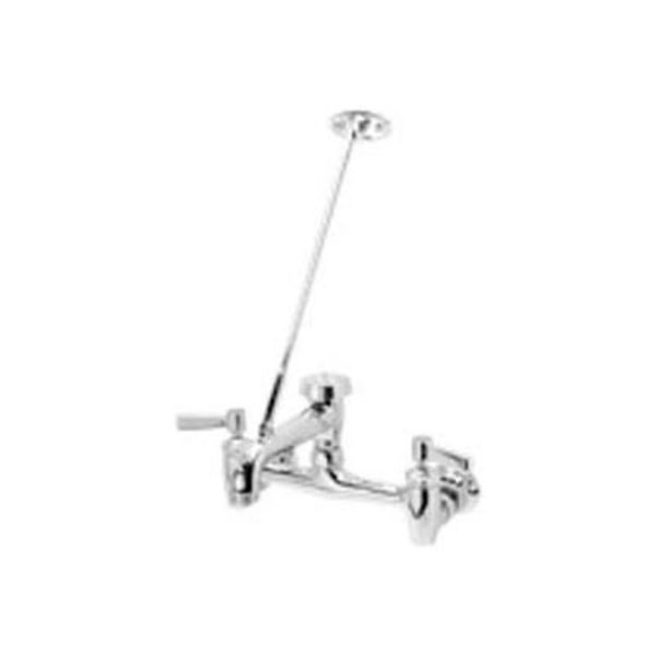 Zurn Zurn Sink Faucet With 6" Vacuum Breaker Spout, Lever Handles, Pail Hook, 3/4" Hose End and Brace Z843M1-XL